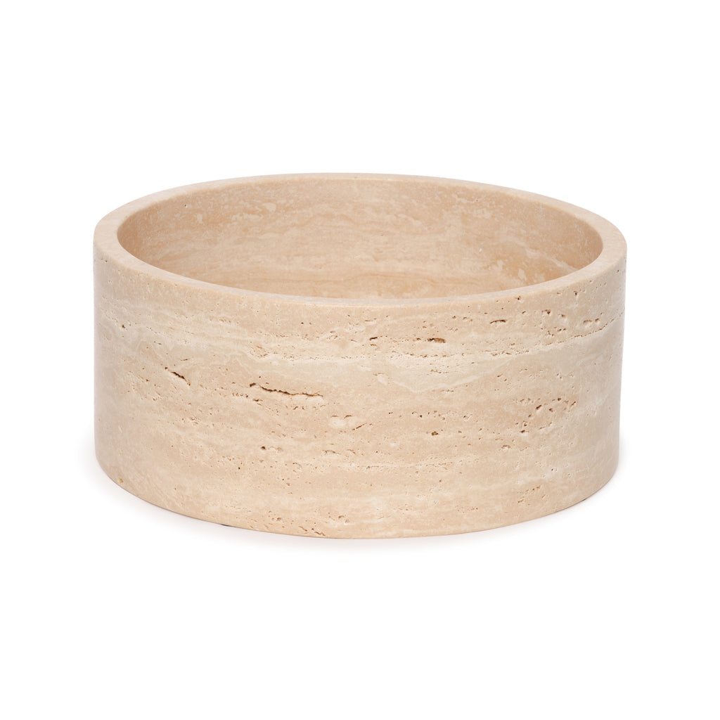 Travertine Fruitschaal Rond Ø24cm
