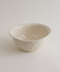 Piraye Pearls Saladekom Ø22,8 × 9,5 cm | Beige Keramiek 