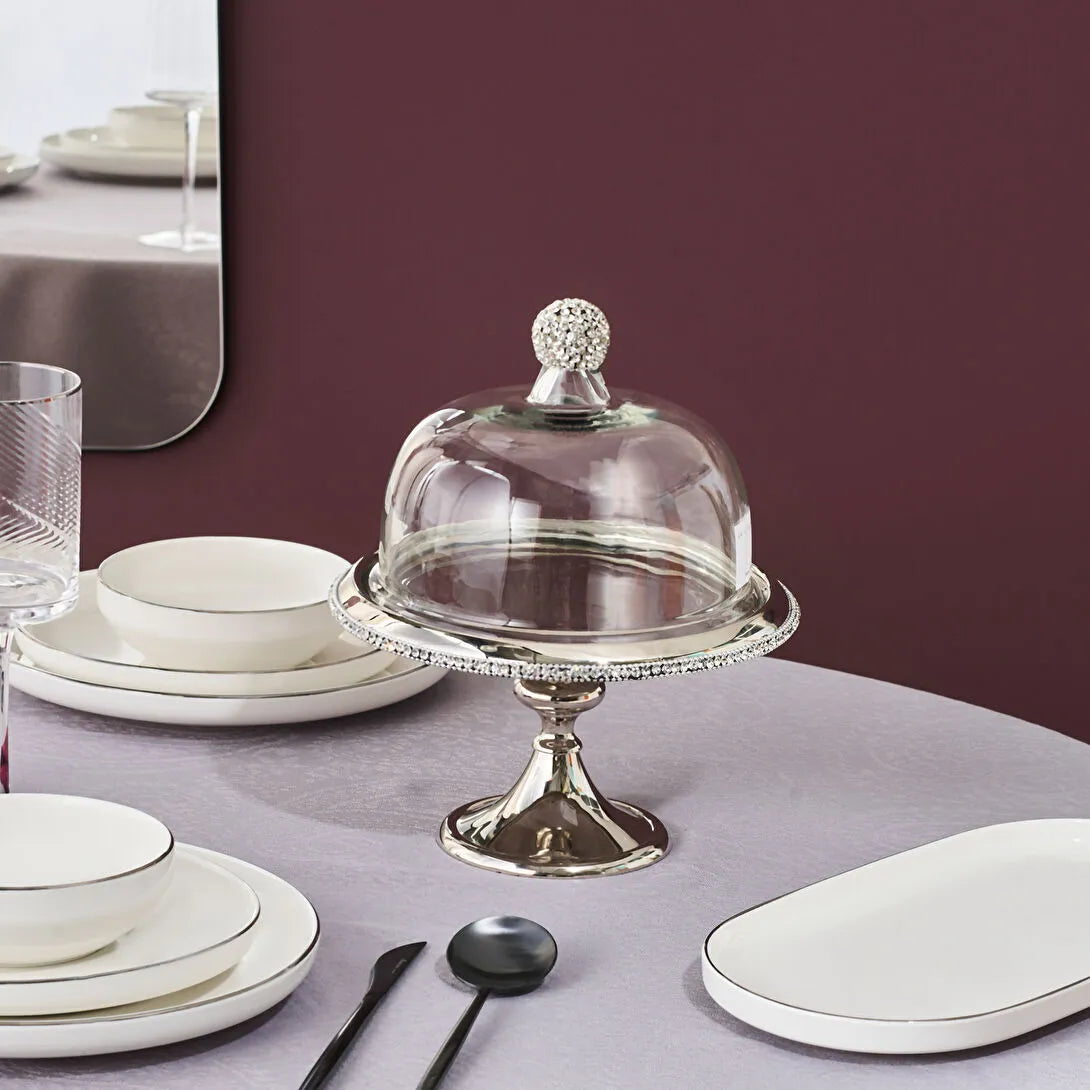 Karaca Home Majesty Gebaksstandaard met Glazen Stolp