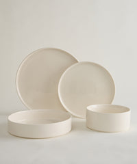 Noa Serviesset 24-delig – Beige Steengoed Dinerset voor 6 Personen