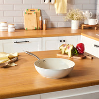 Karaca Swiss Crystal Almond Cream Wokpan 28cm