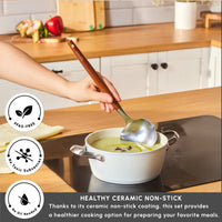 Karaca Swiss Crystal Almond Cream Kasserol 18cm