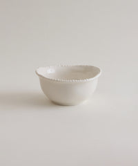 Piraye Pearls Snackschalen 6-delig | Ø11,6 × 5 cm | Wit Keramiek