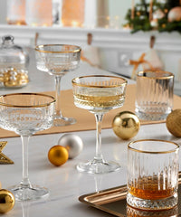 Pasabahce Elysia golden touch cocktail glazen | 4 stuks | 260 ml