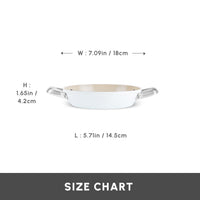 Karaca Swiss Crystal Almond Cream Ondiepe Pan 18cm
