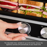 Karaca Nova Grill 6-Slice Contactgrill & Sandwichtoaster 2000W | Inox