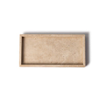 Travertine Dienblad met Rand | 15x30cm