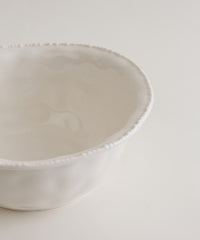 Piraye Pearls Saladekom Ø22,8 × 9,5 cm | Wit Keramiek