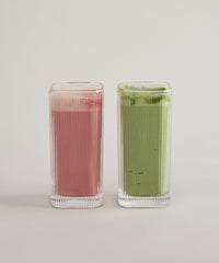 Ripple Kare Longdrinkglas 320 ml | Set van 6 | Geribbeld Glas