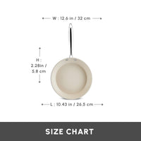 Karaca Swiss Crystal Almond Cream Koekenpan 32cm