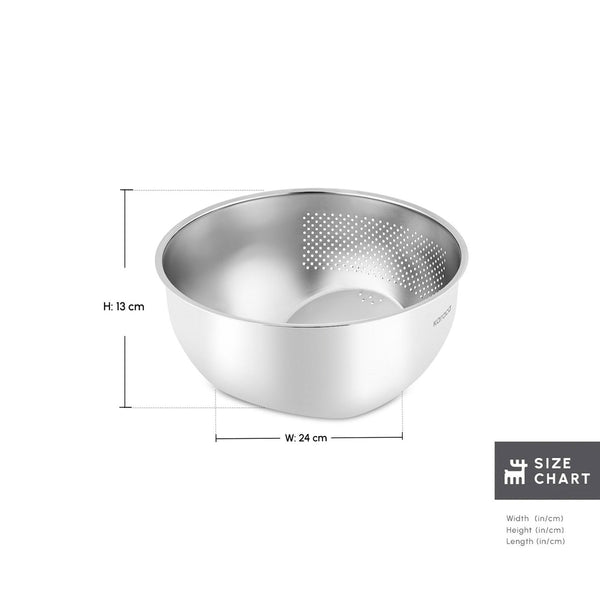 Karaca Flow Vergietkom 24cm | Zilver