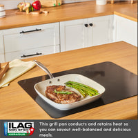 Karaca Swiss Crystal Almond Cream Grillpan 28cm