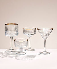 Pasabahce Elysia golden touch cocktail glazen | 4 stuks | 260 ml