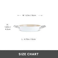 Karaca Swiss Crystal Almond Cream Ondiepe Pan 16cm