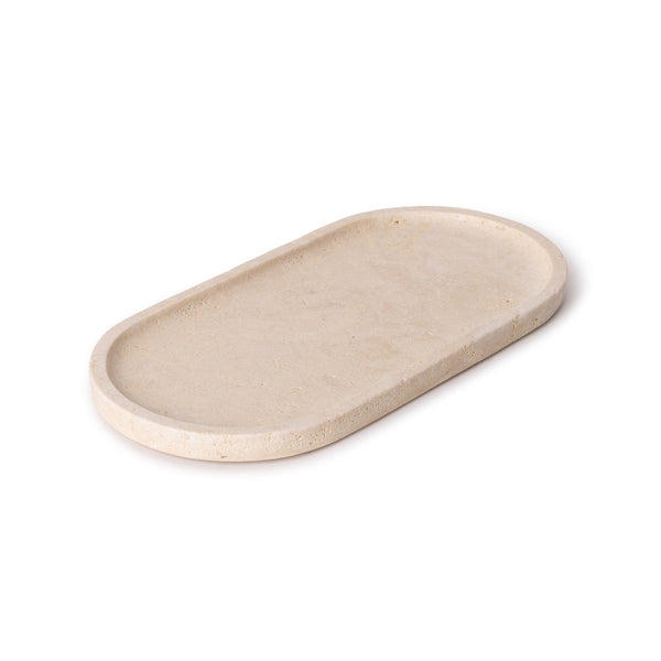 Travertine Dienblad Ovaal | 30x15cm