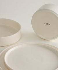 Noa Serviesset 24-delig – Beige Steengoed Dinerset voor 6 Personen