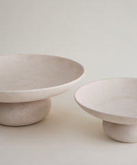 Terracotta Schaal op Voet 30-40 cm | Decoratieve Serveerschaal
