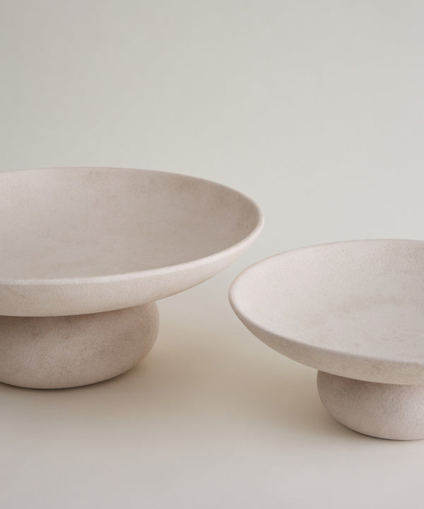 Terracotta Schaal op Voet 30-40 cm | Decoratieve Serveerschaal
