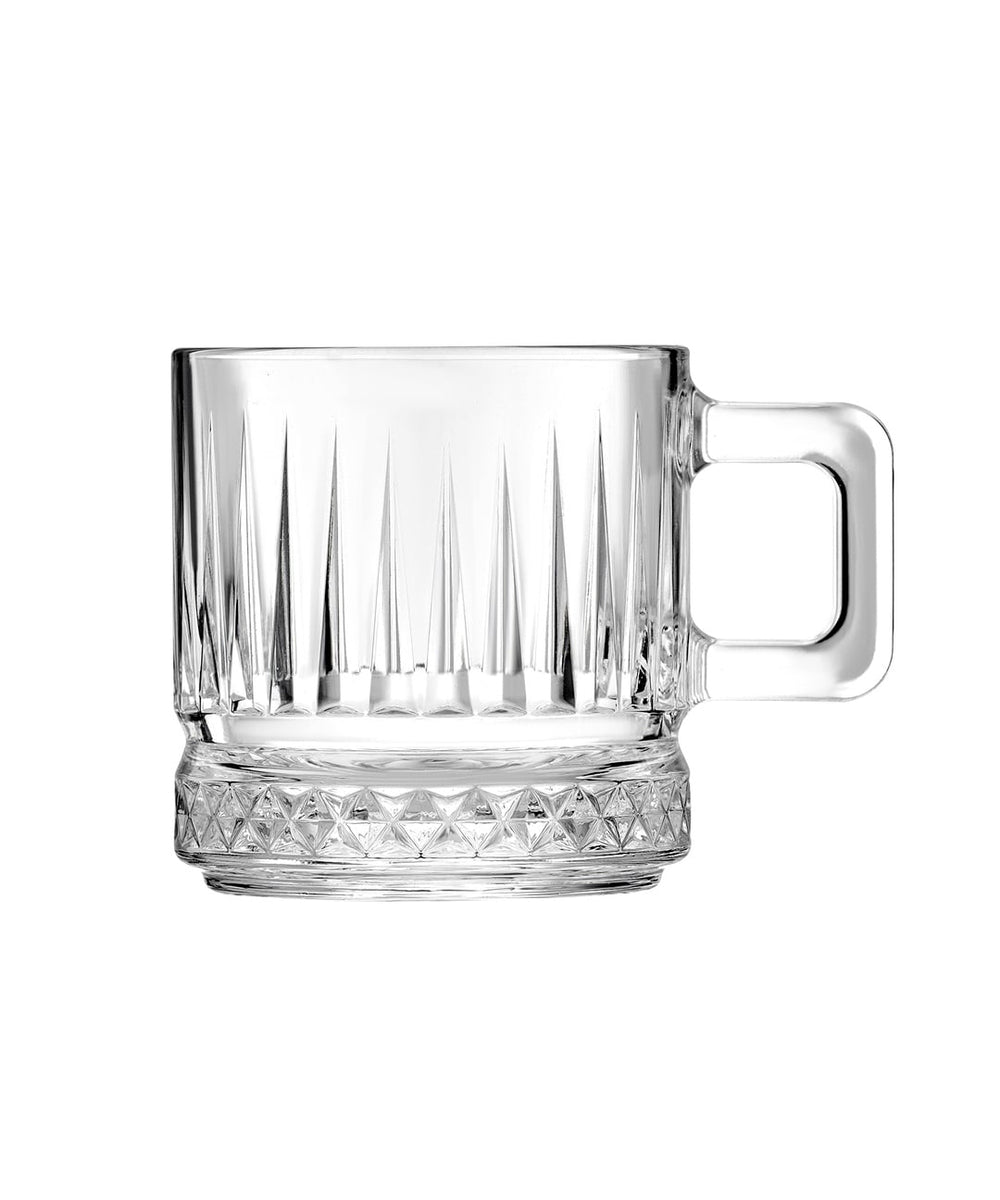 Pasabahce Elysia glazen mok met oor | 2 stuks | 195 ml