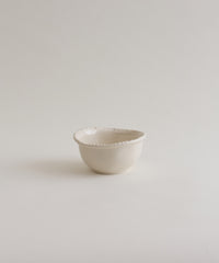 Piraye Pearls Dipschaaltjes 6-delig | Ø9 × 4 cm | Beige Keramiek