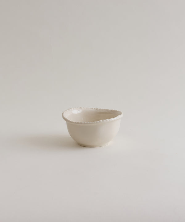 Piraye Pearls Dipschaaltjes 6-delig | Ø9 × 4 cm | Beige Keramiek