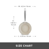 Karaca Swiss Crystal Almond Cream Koekenpan 16cm