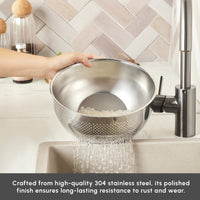 Karaca Flow Vergietkom 24cm | Zilver