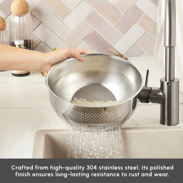 Karaca Flow Vergietkom 24cm | Zilver