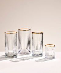 Pasabahce Elysia golden touch cocktailglazen 4 stuks – 280 cc