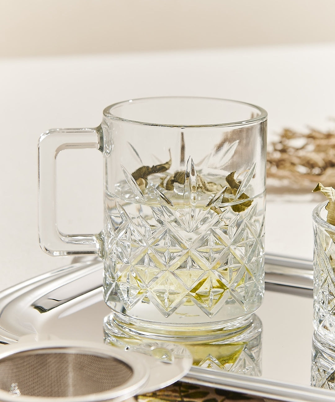 Pasabahce Timeless glazen mok met oor | 2 stuks | 250 ml