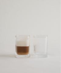Ripple Kare Drinkglas 200 ml | Set van 6 | Geribbeld Glas