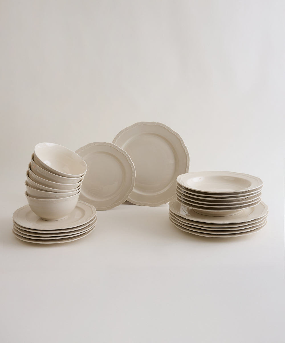 Elyse 24-delige serviesset voor 6 personen | Beige