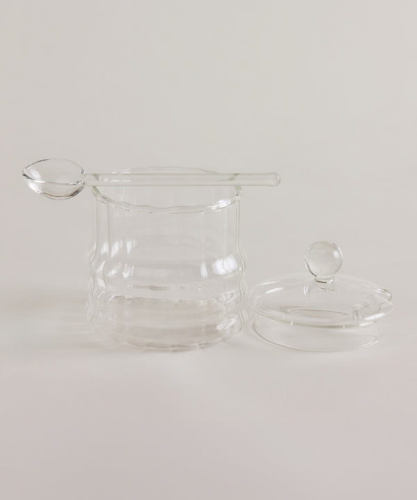 Suikerpot met Lepel | Glas
