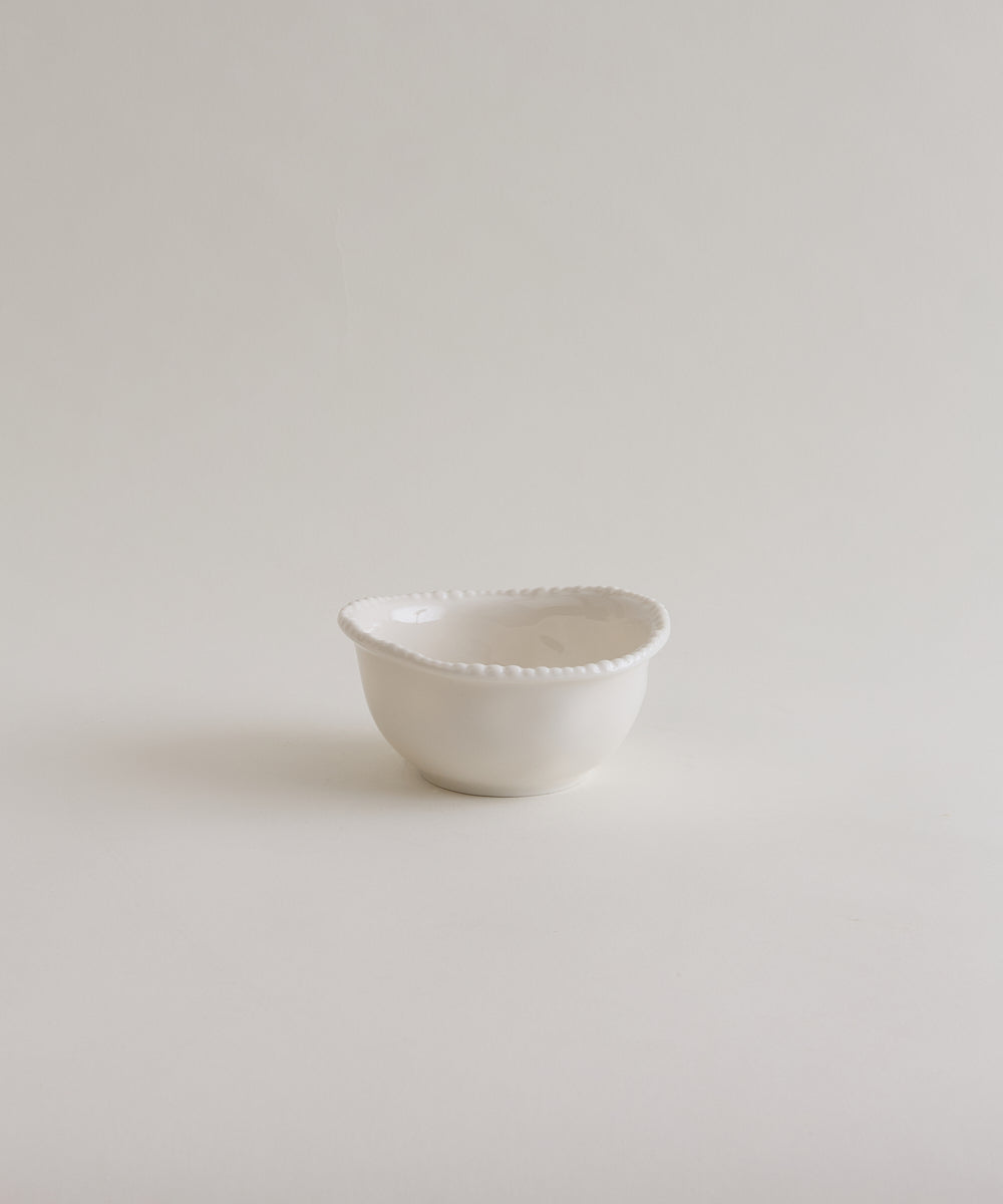 Piraye Pearls Dipschaaltjes 6-delig |  Ø9 × 4 cm | Wit Keramiek