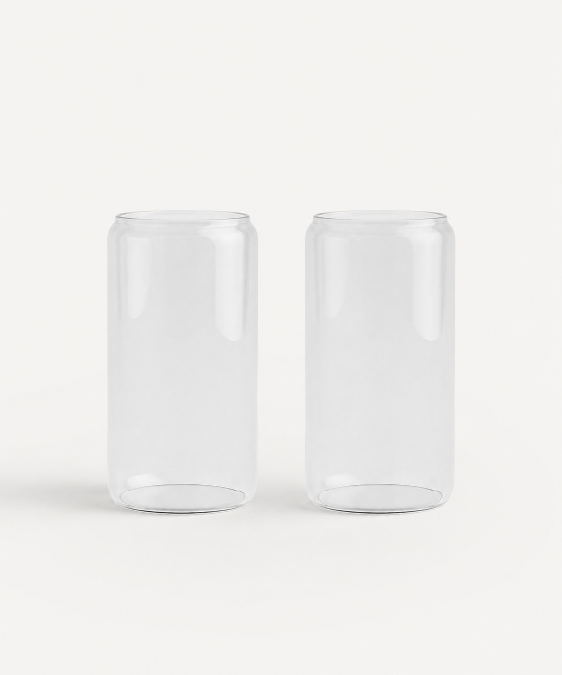 Canna Blikvorm Glazen 350ml | Set van 2 | Borosilicaatglas