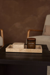 Travertine Dienblad met Rand | 15x30cm