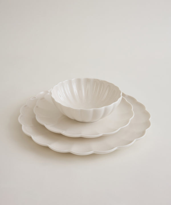 Fleuri 27-delige serviesset voor 6 personen | Wit