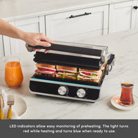 Karaca Nova Grill 6-Slice Contactgrill & Sandwichtoaster 2000W | Inox