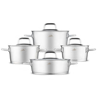 Jumbo Felix 8-delige RVS premium pannenset
