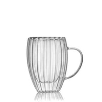 Stripe dubbelwandige mokken | 2 stuks | 350 ml