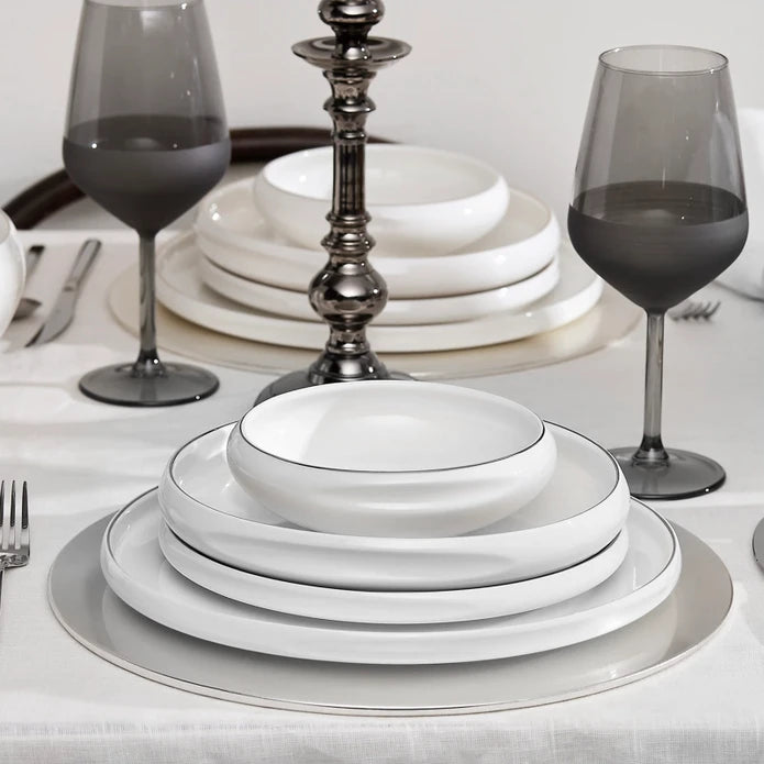 Karaca Streamline Sunset serviesset | 24-delig | platin