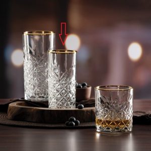 Pasabahce Timeless longdrinkglazen golden touch 4 stuks - 295 cc