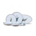 Bricard Lunel flower serviesset 27-delig (6-persoons) wit-goud