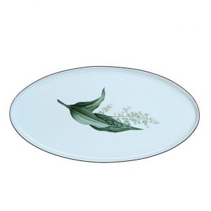 Bricard Lunel flower serviesset 27-delig (6-persoons) wit-goud