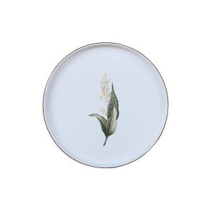 Bricard Lunel flower serviesset 27-delig (6-persoons) wit-goud