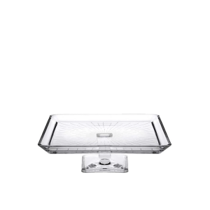 Pasabahce Madlen taartplateau op voet - 24x24 cm