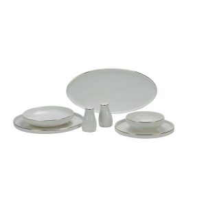 Bricard Lunel 27-delig servies set - Wit/goud