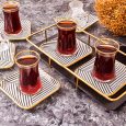 Karaca Black Noir 6-persoons 12-delige theeglazen set