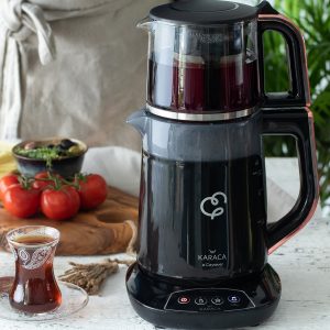 Karaca Çaysever sprekende theepot en waterkoker 1700W - rosegold