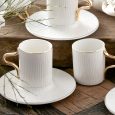 Karaca Aged koffiekopjes set voor 6 personen